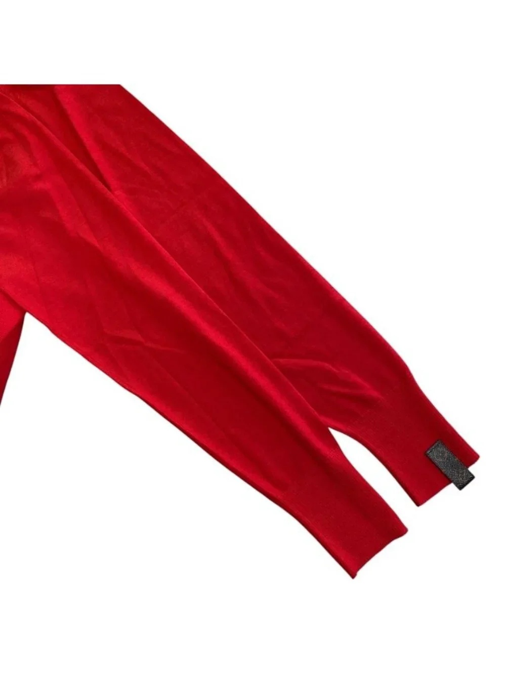 Louis Vuitton Monogram Turtleneck Knit Sweater Top Wool Red Fine Daily Practical